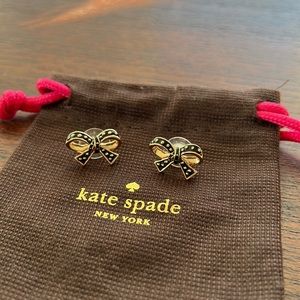 Kate Spade Black Bow Earrings